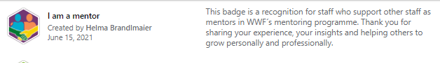 Mentoring Ambassador Badge