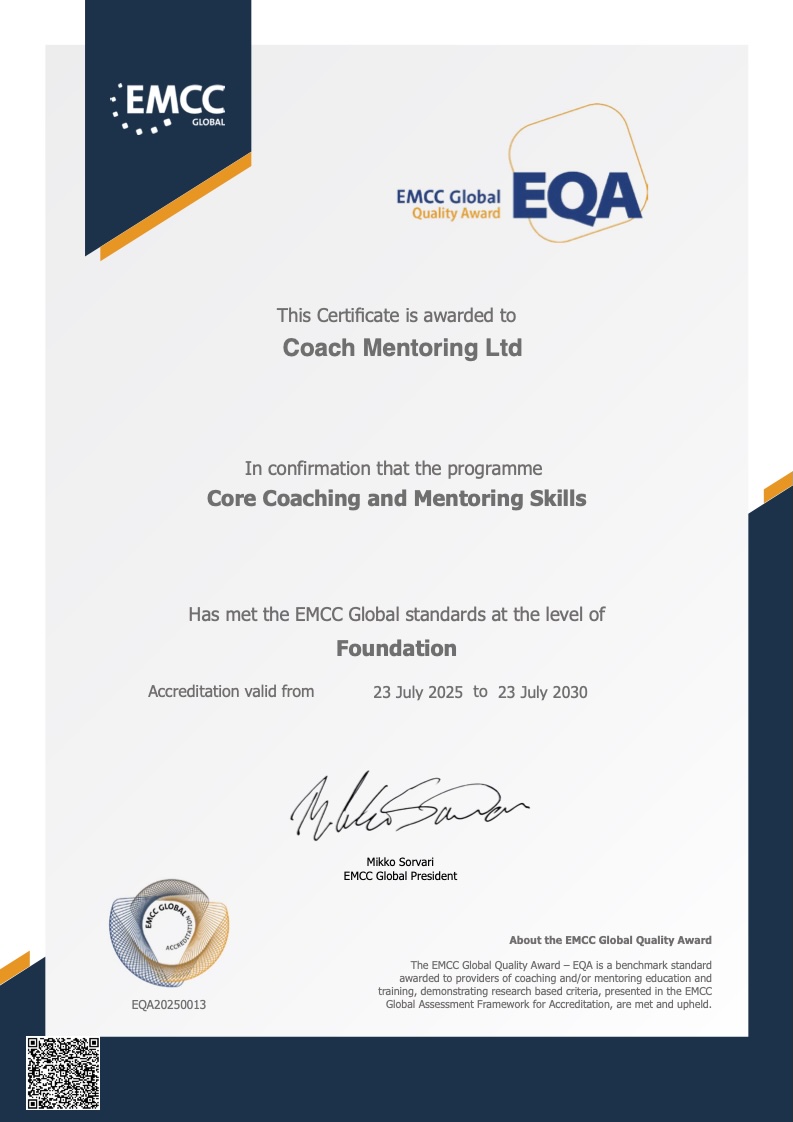 EMCC EQA Quality award - Foundation